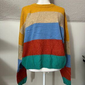 NWT Striped Sweater - perfect for fall - Size Large